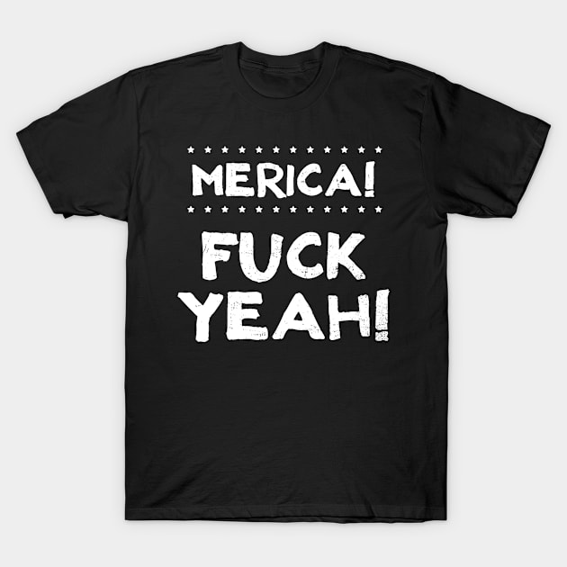 4th Of July 2020 Shirt | Merica Fuck Yeah Gift T-Shirt by Gawkclothing